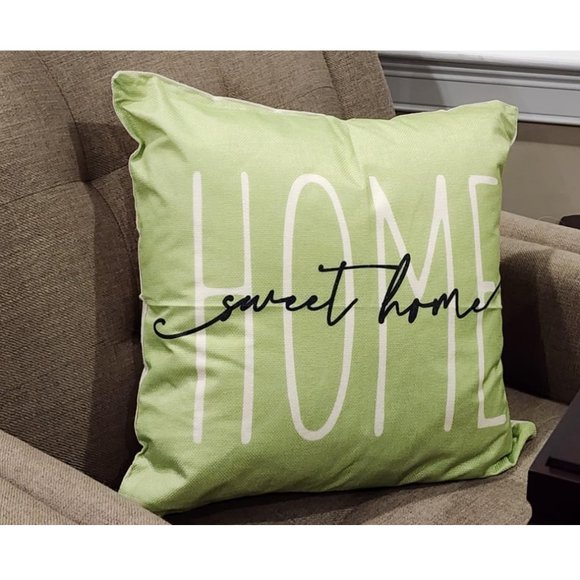 Decorative Throw Pillow Covers Green Spring Summer Floral Farmhouse Decor 18x18 - Picture 3 of 8